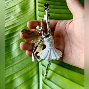 Michael Aram Ballerina Ornament gold silver new in gift box